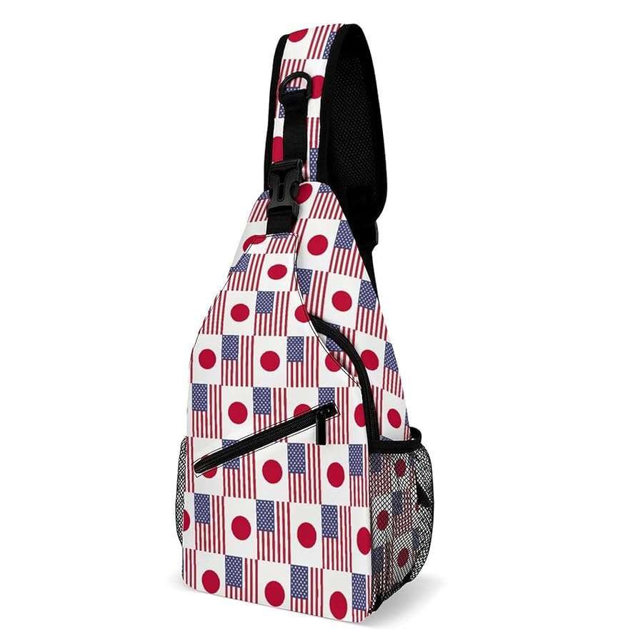 Amazon.com: Japan U.S. Flag Crossbody Sling Bags Shoulder